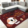 1PC Cyberpunk Skull Pattern Kitchen Rug Non-Slip Door Mat Pop Design Bathroom Rug Bath Mat Carpet for Home Sink Laundry Decor