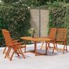 VidaXL 5-Piece Garden Dining Set Patio Dining Furniture Outdoor Terrace Dining Table and Chairs 3087335