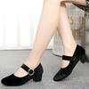 Женская мода милые балетные туфли на высоком каблуке леди классические замшевые удобные весенне-летние туфли офисные туфли-лодочки ab654