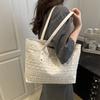 Fresh Summer New Style Fashion Design Color Matching Straw Woven Shoulder Underarm Bag Women