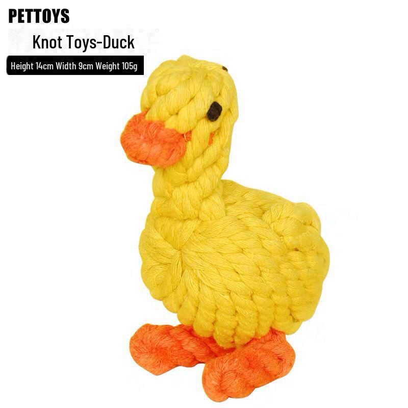 Interactive Two-Color Braided Knot Dog Toy for Teeth Grinding - Ideal for French Bulldogs, Bichons & Corgis