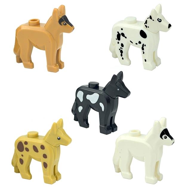 MOC Город Животные Строительные Блоки Фигурки Коза Овца Орел Сова Панда Попугай Чайка Пингвин Зоопарк Рам Аксессуары Кирпичики Игрушка Подарок