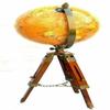 Brass Globe World Map Nautical Table Globe Ornament With Wood Tripod Stand
