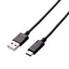 Elecom USB-кабель типа CA - USB сертифицированный продукт 3A выход макс 480 Мбит/с черный (USB C) 4,0 м USB2.0 U2C-AC40NBK