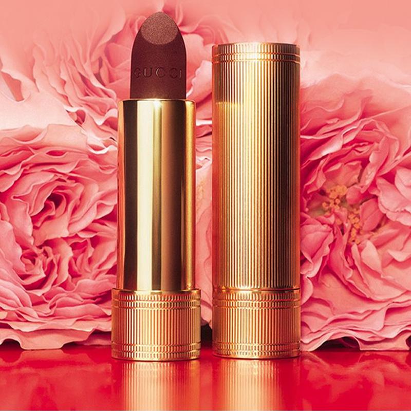 Gucci Помада для губ Gold Tube Цвет Velvet Mist Помада Натуральная 3,5 г + 1,5 мл