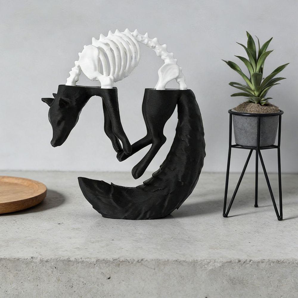 Simulation Wolf Desktop Decorations Creative 3D Printing Ornaments Home Decoration  Edge Decoration