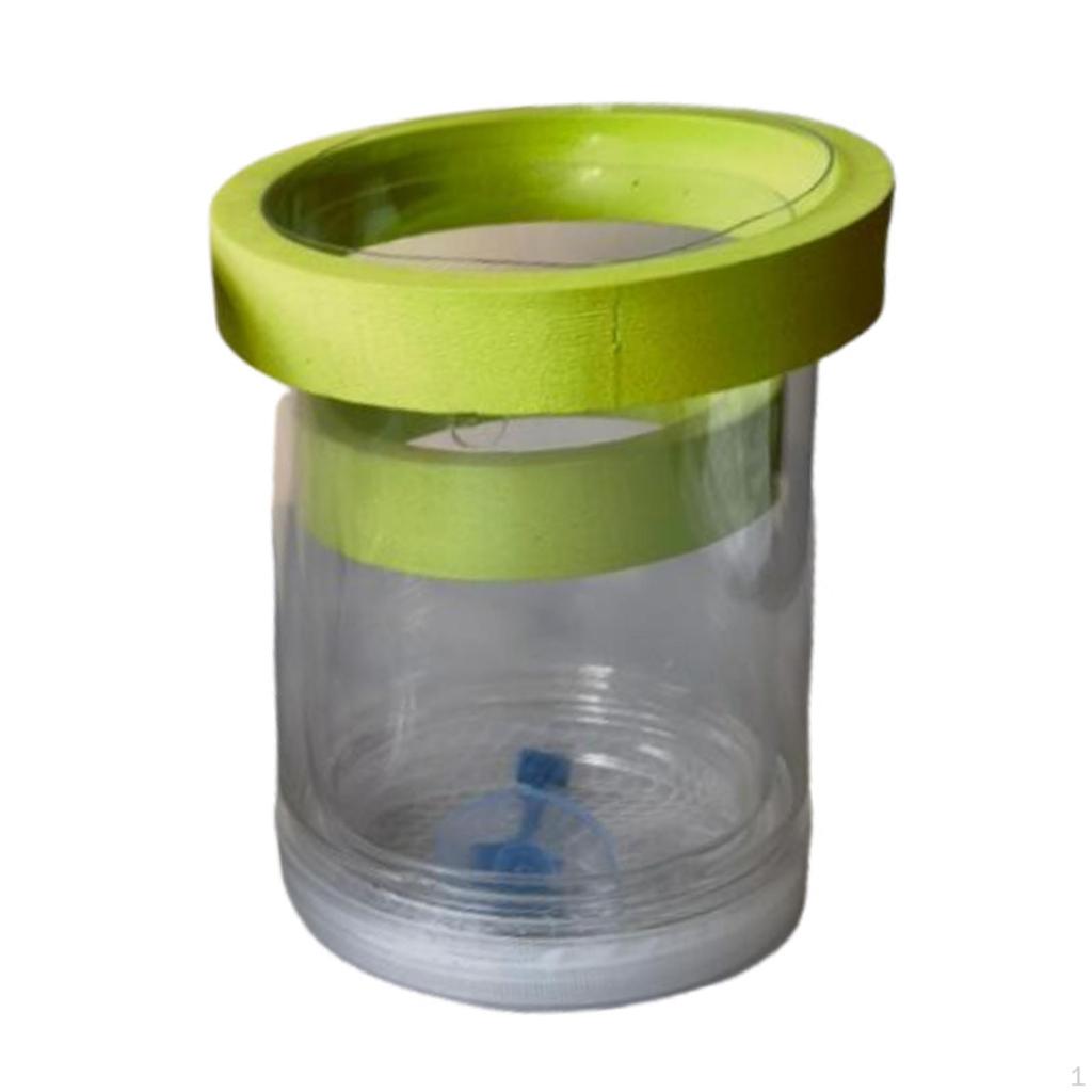 Плавающий ящик для изоляции рыбок, аквариумный заводчик, мелкоячеистая сетка, круглая с отверстиями, крышка для инкубации