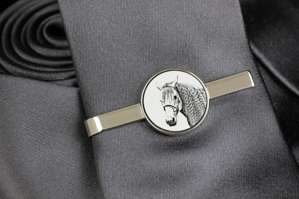 Azteca Horse - tie clip with a horse, personalized tie clip, a unique gift for a man from the Art-Dog brand
