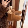 ZhongjiaShu Thick-soled Fur Integrated Snow Boots Women's Winter 2025 New Retro Velvet Thickened Non-slip Cotton Shoes