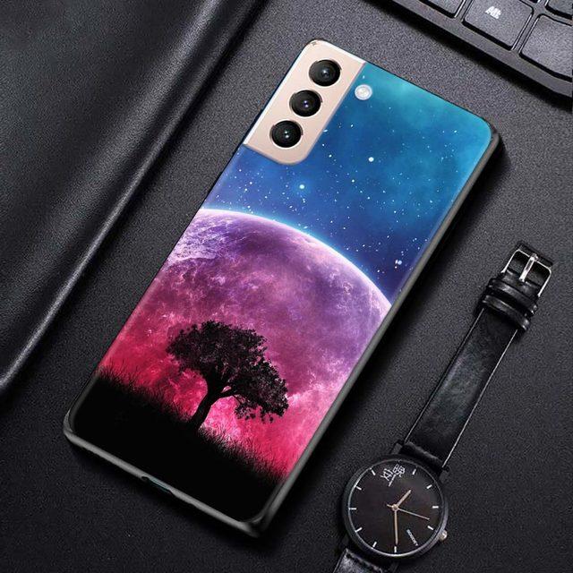 Чехол для телефона для Samsung Galaxy S21 S20 S10 S9 S8 Plus Ultra 5g S10lite S10e S7edge S20 S21 Fe, мягкий чехол Земля Луна Планета
