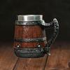 Bar Restaurant Mug Barrel Drinkware with Handle Coffee Medieval for Party