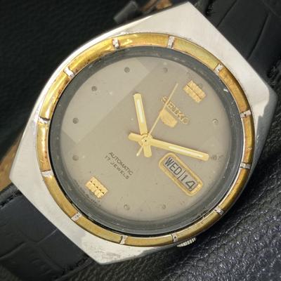 Б/У винтажные мужские часы SEIKO 5 AUTOMATIC 7009A из Японии с оригинальным циферблатом a435034-2