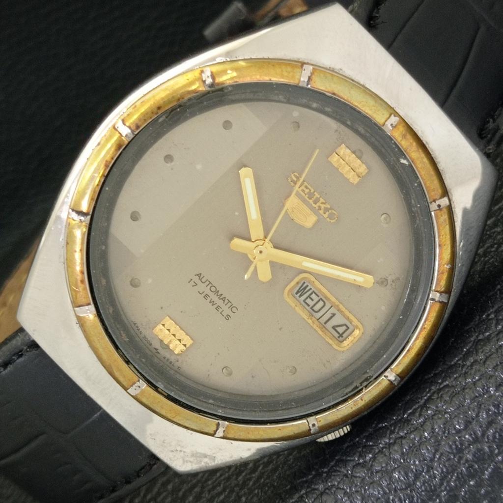 Б/У винтажные мужские часы SEIKO 5 AUTOMATIC 7009A из Японии с оригинальным циферблатом a435034-2