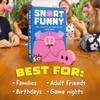 The Oinkcredible"You Laugh You Lose"Party Game, Snorts-Funny Game for Friend, 5 Toy Pig Noses & Challenge Cards Festive Gifts