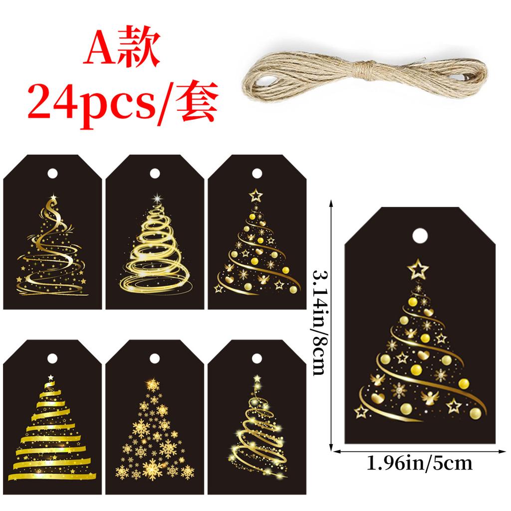 Бирка для украшения новогодней вечеринки День Нового года Вечеринка в канун Нового года Подарок Подарок Пеньковая веревка Листинг