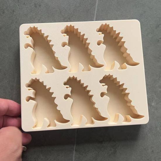 Yousheng Форма для льда Силиконовая Форма для льда в форме динозавра Антипригарная Пищевой класс Безопасна для духовки Форма для льда Кухонный гаджет