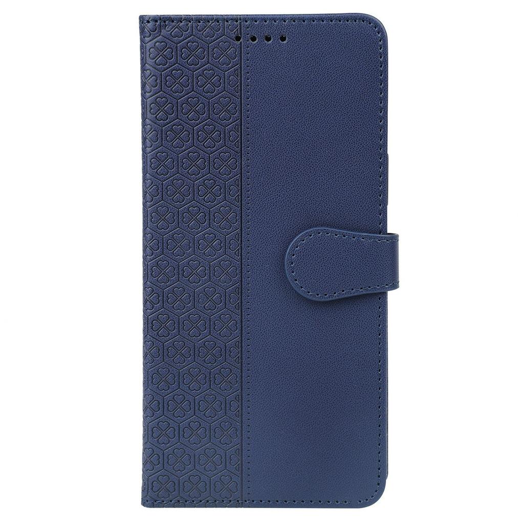 For OnePlus 12R 5G/Ace 3 5G Case Magnetic Clasp Four Leaf Clover Leather Phone Cover