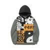 Li Ning X Steven Harrington Collaboration Skateboard Series Patchwork Hoodie Men Hoodies Luo-Yan-Green AWDTD03-1