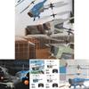 Black Bee 2.4g Remote Control Obstacle Avoidance Aircraft High Altitude Helicopter With Long Battery Life Children's Toy