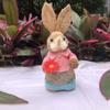 Cute High-25cm Straw Rabbits DIY Handmade Landscape Rabbit Statue Photography Props Gift Rabbit Decoration Garden Balcony