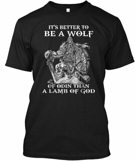 Футболка унисекс Viking Valhalla Odin It Better Be A It's Wolf Of Of Tee