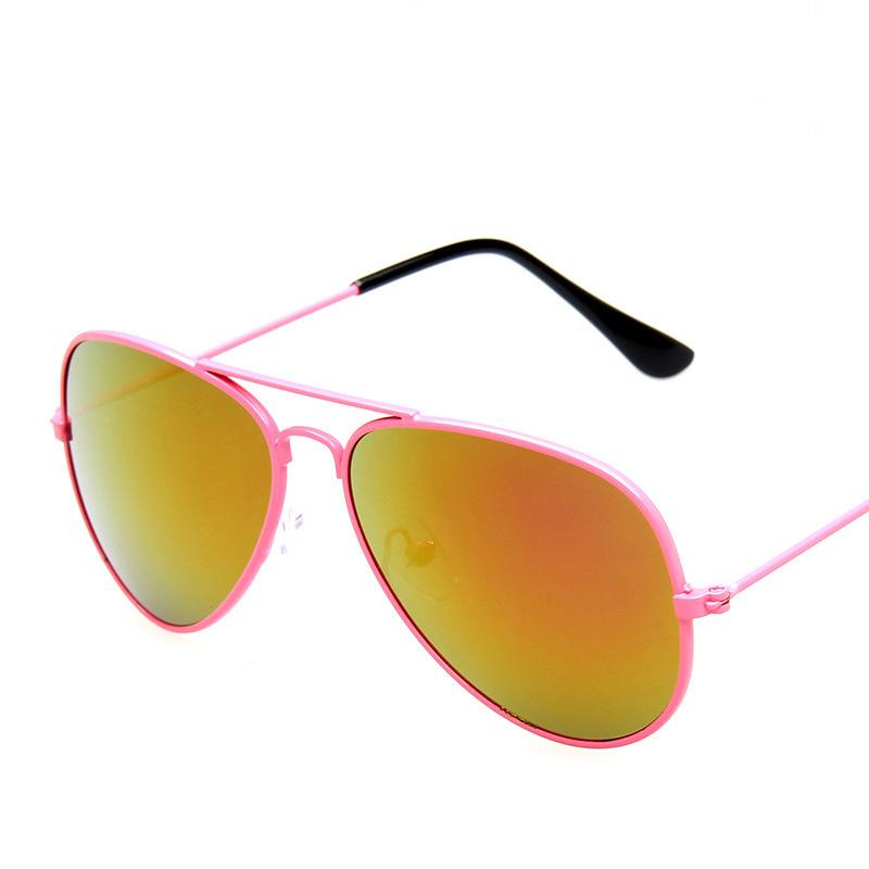 Fashion Children's Mercury Glasses Sunglasses Pilot Color Film Boy Girl Dark Glasses Unique