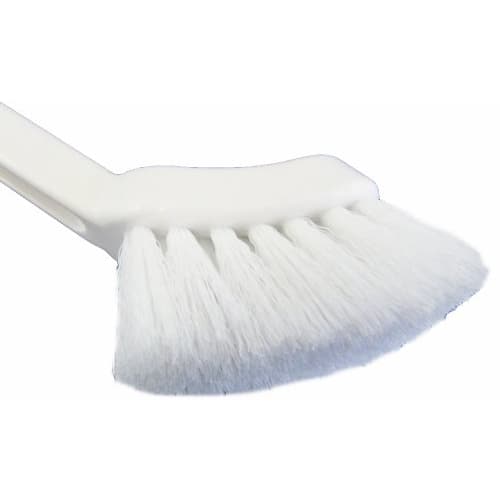 Ohe Toilet Brush, White, Approx. 37cm H x 8cm W x 9.3cm D, Includes Thrift Case, Flocked