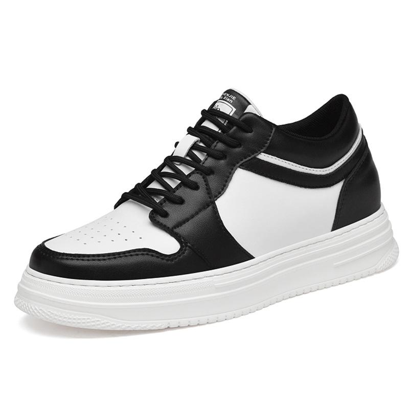 Men's invisible inner heightening shoes 8cm breathable platform sports little white shoes British casual board shoes heightening shoes 6