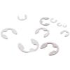 120PCS Silver Retaining Rings Stainless Steel Snap Ring Set E-Clip Assortment  Circlip