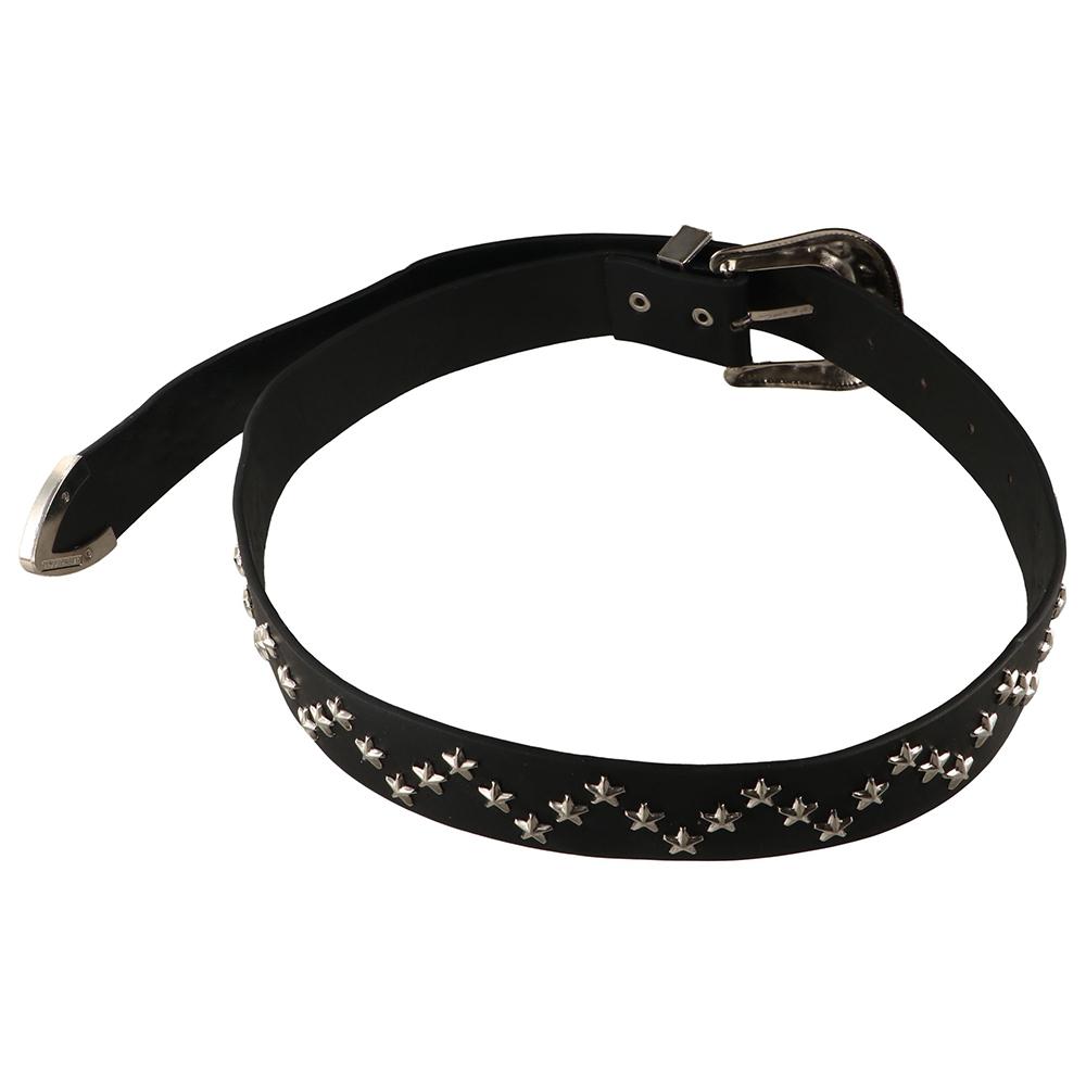 Retro Y2K Wide Belt Punk PU Leather Waistbands Fashion Star Rivet Waist Belt  Summer