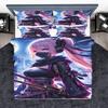 Красивая девушка пододеяльник мультяшный 3 предмета детский милый полиэстер мягкий дышащий одеяло анимация постельное белье