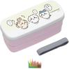 Chiikawa Bento Box, 2-Tier, Dishwasher and Microwave Safe, Made In Japan, Includes Chopsticks, 16.5cm, Top Tier 340ml, Bottom Tier 300ml, What Should