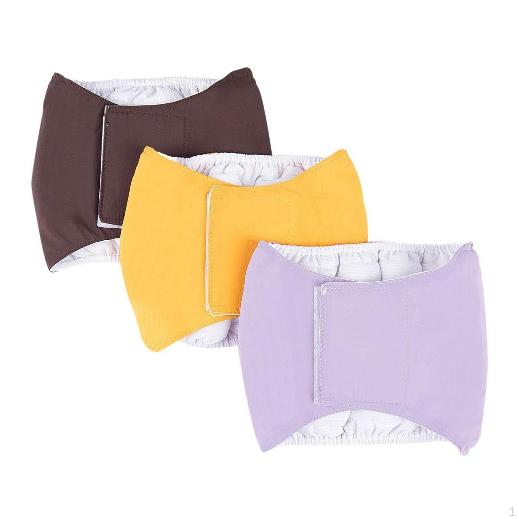 3 Pieces Male Belly Bands Dog Wraps Diaper Pants Diapers for Small and Medium Dogs