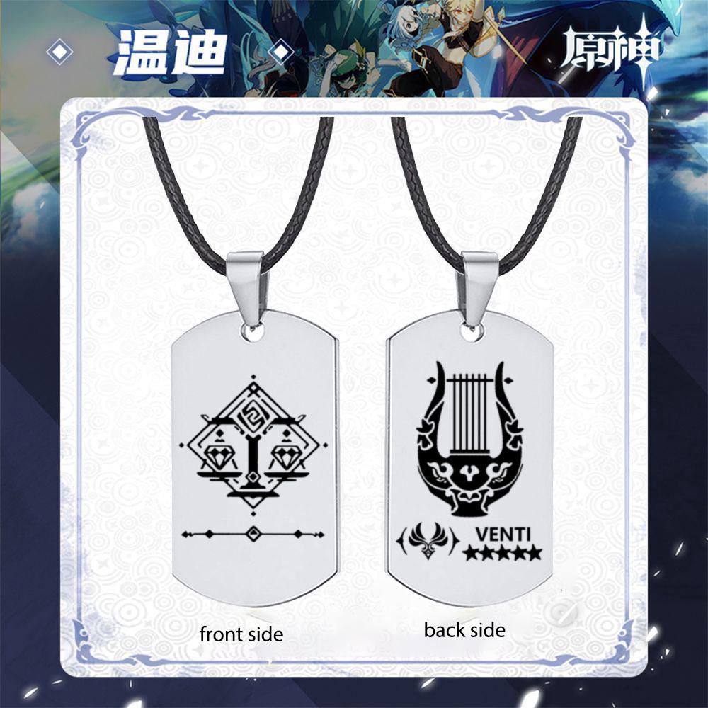 Модное мужское ожерелье с подвеской Genshin Impact, ролевые игры, подарки для любовников
