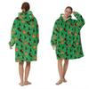 Autumn and Winter Sports and Leisure Warm TV Blanket Senior Women's Plush Soft Robe Fluffy Warm Fluffy Bathrobe Long Robe