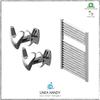 Paire De Handy Vip Tubes Ronds - Patères, Se Fixe Directement Sur Le Radiateur Sèche-serviettes - Chrome