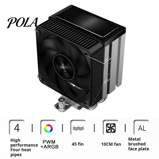 Простая установка Кулер для процессора Охлаждающий вентилятор для LGA 1700/1200/115X AM4/AM5 5V ARGB 4-контактный PWM Тихий Компьютер Большой воздушный поток Настольный Корпус