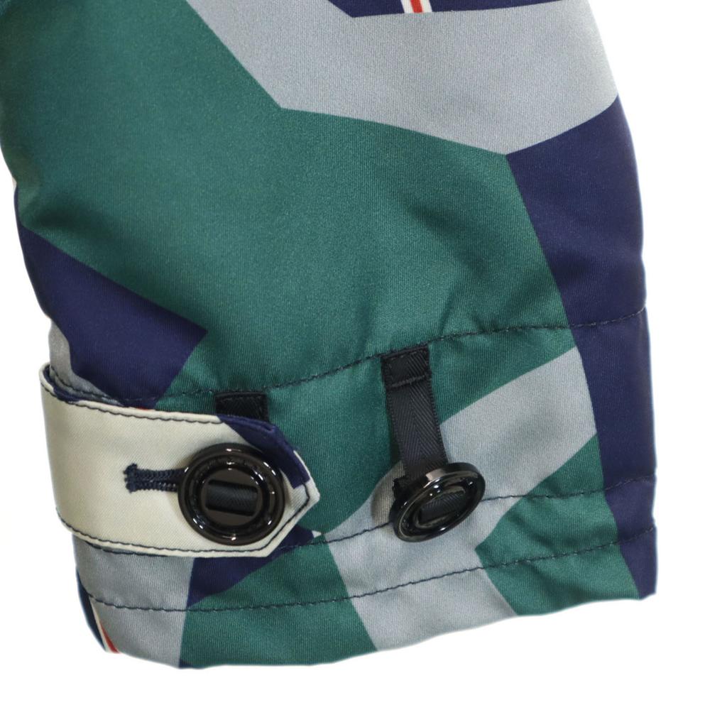 BLACK LABEL CRESTBRIDGE Geometric Pattern Mountain Parka M Navy Jacket Men's Used