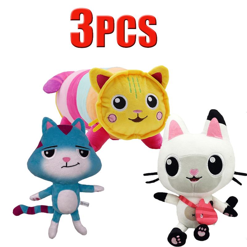 ## in Gabby Dollhouse Plush Toy Mercat Cartoon Stuffed Animals Smiling Cat Car Cat Hug Gaby Girl Dolls Kids Birthday Gifts