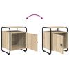 Nightstand 2 Pcs. Sonoma Oak Engineered Wood