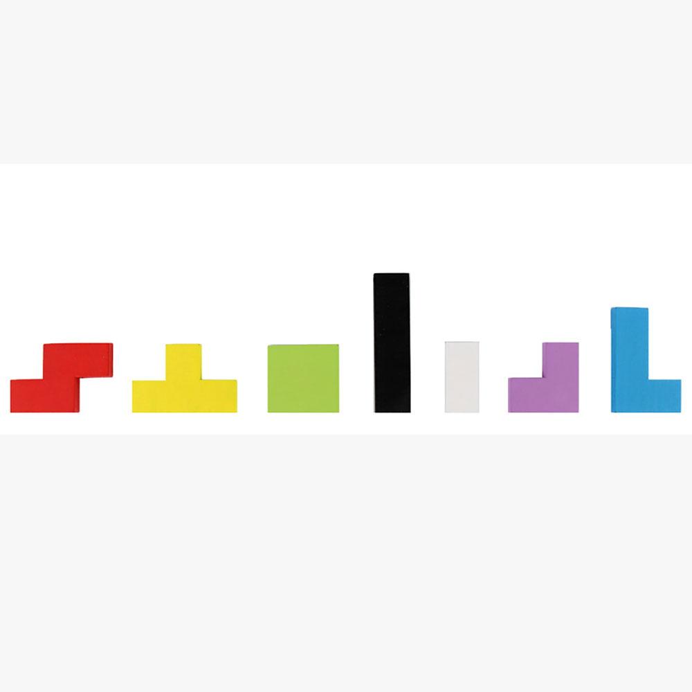 Wooden Cube Jigsaw Building Blocks Early Childhood Education Geometric Jigsaw Puzzle Early Education Toys