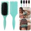 Women's hair comb hollow curling comb multifunctional scalp massage anti-static fluffy hair brush hairstyle tool