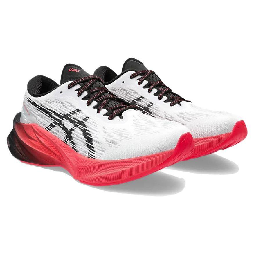 Asics Женские кроссовки Novablast 3 White Black Electric Red 1012B288-104