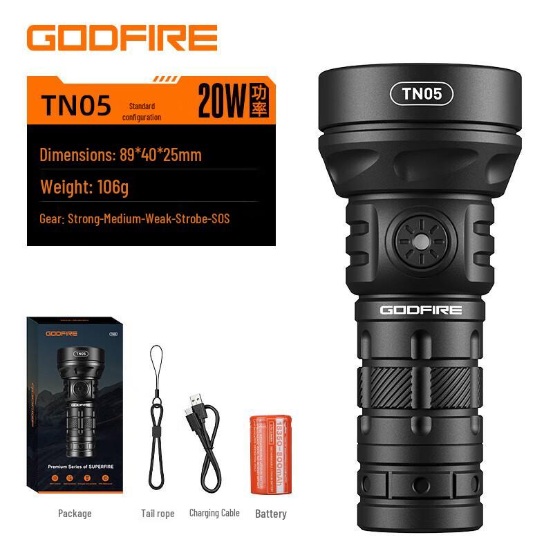 Supfire Rechargeable LED Flashlight Series