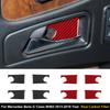 4PCS Real Carbon Fiber Car Inner Door Bowl Decorative Sticker For Mercedes-Benz G-CLASS W463 2013-2018 Auto Interior Accessories