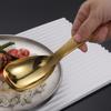 Flat Bottom Serving Spoon Gold/silver Soup Spoon Tableware Rice Spoon  Buffet