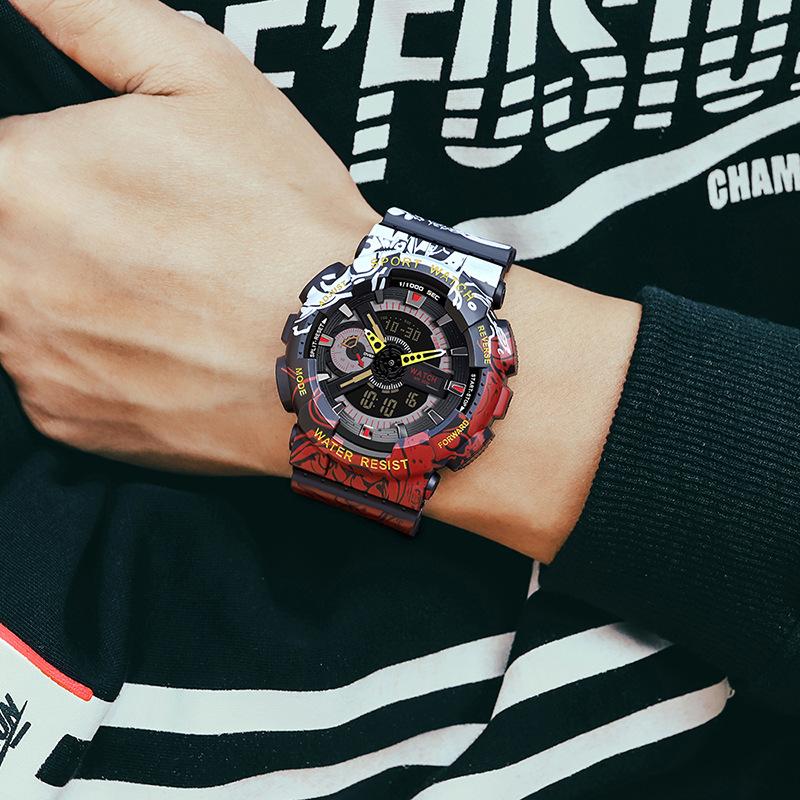 Dragon Ball One Piece Watch Men'S And Women'S Sports Luminous Waterproof Young Student Electronic Watch