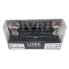 Катушка LIVRE 3067 Рукоятка Feather 95 MP Комплект GMR, Без центральной гайки. Цвет рамы: Gunmetal P + Красный G + Цвет ручки.