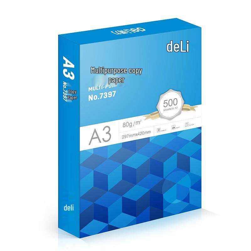Deli A3 80gsm White Copy Paper