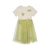 Fuluomi Girls' Color-block Mesh Princess Dress